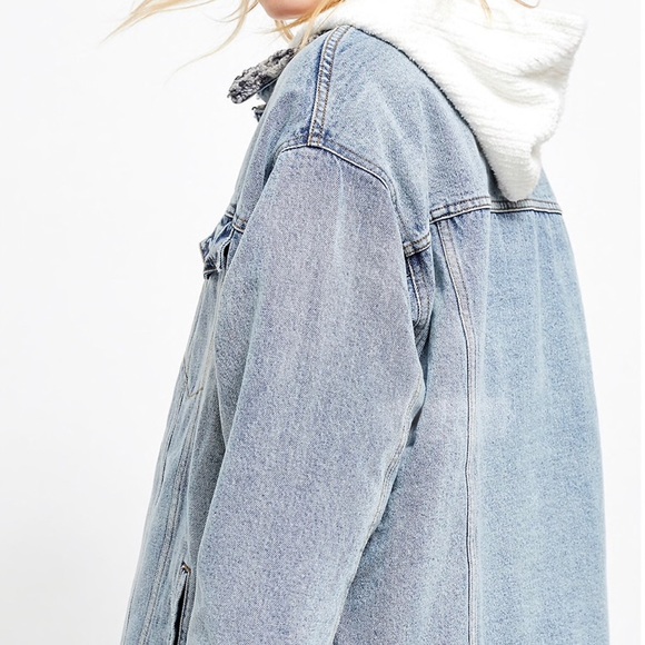 Free People Sherpa Trucker Jacket sze XS - Picture 4 of 7